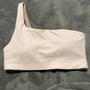 Lululemon Ribbed Nulu Asymmetrical Sports Bra